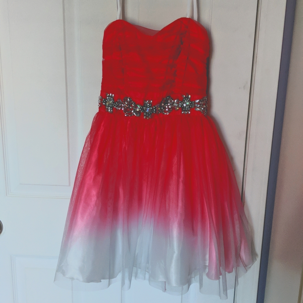 Formal dress Junior size 3/4 Red/White new